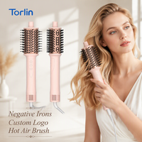 Brosse Soufflante et Sèche-Cheveux Torlin One Step Salon Blowout avec Technologie Ionique Négative, Moteur Sans Balais, Brosse à Air Chaud Multifonctionnelle