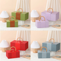 Boîte cadeau personnalisée avec logo en relief pour mariage et anniversaire de bébé, boîte en carton rigide recyclable avec finition mate