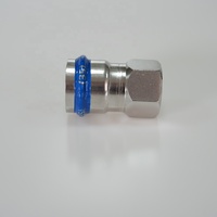 Hupoo 304 Acero inoxidable Ajuste a presión Acoplamiento de instalación de tuberías Perfil en V Indicador de presión azul Sellado EPDM/NBR/FKM