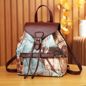 New Printed Handbag, Fashionable and Versatile, <b>Student</b> Travel, Large Capacity Crossbody <b>Backpack</b> - Product Image 5