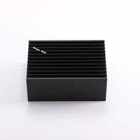 Onduleur laser anodisé noir usinage CNC profilé extrudé SK121 112X67.5mm thermique extrusion dissipateur thermique en aluminium