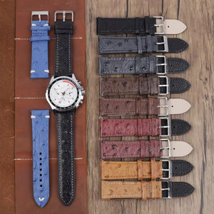 Bracelet de montre personnalisé OEM/ODM de luxe en cuir véritable souple marron et noir à libération rapide pour hommes et femmes - Product Image 4
