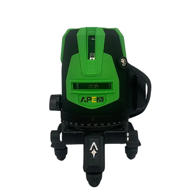 Apekstool 5 Lines 6 Points Laser Level 360 Degree Rotary Self Leveling Cross Laser Line Level With Outdoor Mode