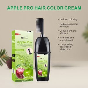 Tinta per Capelli Professionale Nera con Pettine 200ML, Contiene Ginseng per Colorazione Permanente, Resistente allo Sbiadimento e Copertura dei Capelli Grigi - Product Image 3