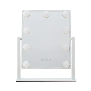 High Quality Hollywood Style Vanity Mirror with Touch Switch Brightness Adjustment 9 Pcs Bulbs Cosmetic Mirror for Present