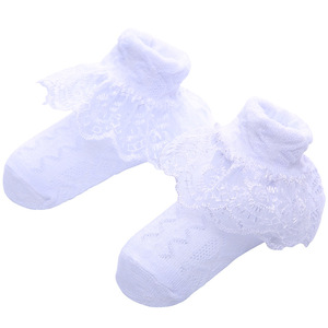 Dantel bebek kız çorap setleri hediye seti karışık farklı stilleri yenidoğan bebek çorap toptan - Product Image 2