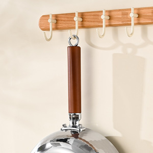 Casserole Yukihira en acier inoxydable 316L Hong Junda avec poignée en bois, cuiseur vapeur double couche, pot à soupe, pot de cuisine - Product Image 3