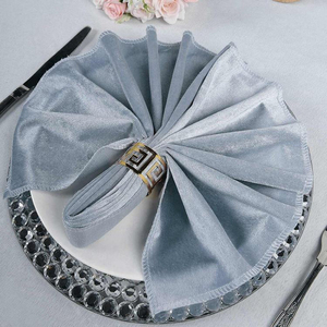 Serviettes jetables de luxe en polyester/coton faites à la main pour la maison, l'avion, les mariages, les banquets, style minimaliste classique, look moderne et élégant - Product Image 6