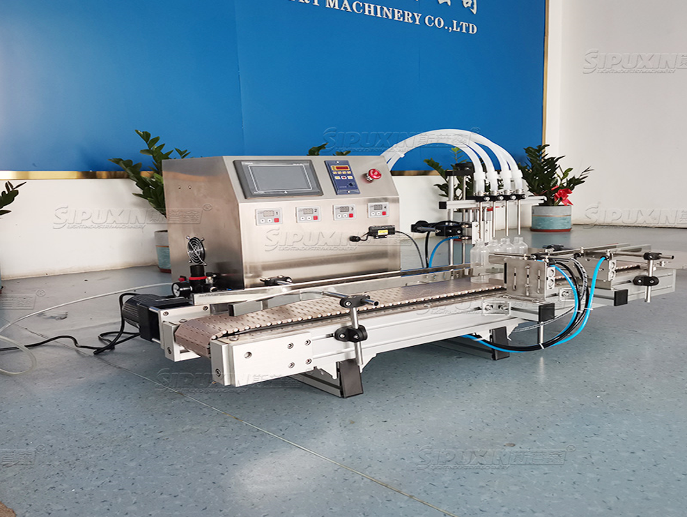 High accuracy filling equipment 4 heads juice shampoo honeysuckle dew liquid syrup liquid filling machine