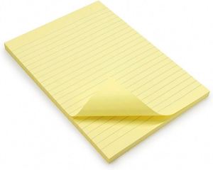 Pastel Yellow A5 Sticky Notes Lines 60 Sheet Self-Adhesive Repositionable Large <b>Pad</b> 15 X 21 Cm Leather Bound Loose-Leaf A4 - Product Image 1