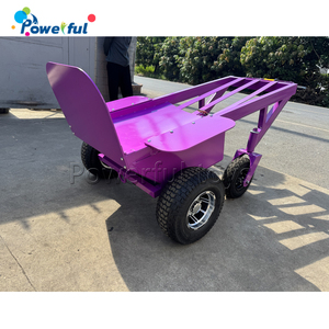 Chariot de manutention électrique motorisé en acier pour le déplacement de châteaux gonflables et de marchandises gonflables - Product Image 4