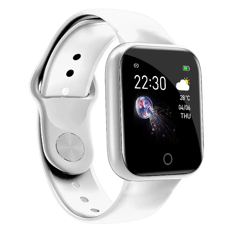 Factory Hot Selling 1.3 inch Touch Control Smart Watch Android&IOS Online Music BT Call i5 smart Bracelet