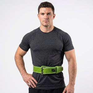 Nouvelle Arrivée Ceinture en Cuir de Vachette avec Boucle Respirante et Réglable, Protection Professionnelle Robuste pour l'Entraînement en Salle de Sport et la Musculation - Product Image 1