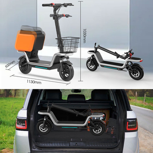 NUOVO Monopattino Elettrico per Adulti con Sedile/Cestino/LED, Potente E-Scooter Pieghevole da 350W per Spostamenti Quotidiani, Spesa, Trasporto Animali e Viaggi - Product Image 6