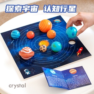 คริสตัลสามมิติระบบสุริยะแปดดาวเคราะห์รุ่นบอลวู้ดพัซเซิลบอร์ดของเล่นวิทยาศาสตร์เพื่อการศึกษาสำหรับเด็ก - Product Image 5