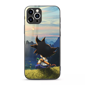 Custodia per telefono in <span class=keywords><strong>vetro</strong></span> temperato lucido per Iphone 15 <span class=keywords><strong>Anime</strong></span> Cover per Samsung Galaxy S23 Ultra Opp Bag 50 pz - Product Image 3