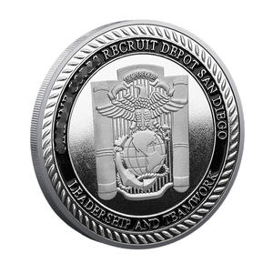 库存金银镀金金属工艺品纪念币训练基地主题纪念币团队精神收藏币 - Product Image 6