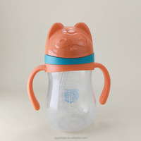 2023 nouveau bébé transition paille tasse sans Bpa bébé formation tasse silicone bec PP sipper bouteille enfant en bas âge eau bouteille potable