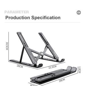 Soporte para Portátil de Diez Niveles Totalmente Compatible, Soporte Elevador de Plástico con Disipación de Calor N3, Ajustable, Plegable y con Almacenamiento - Product Image 4