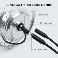 Câble de connecteur de moteur de vélo électrique DREAM à 9 broches plaqué or, étanche IP65, certifié CQC CB TUV |   Usine de Shenzhen, fabrication directe OEM/ODM