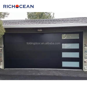 RICHOCEAN Meilleure Vente Personnalisé Aluminium Automatique Isolé Électrique Sectionnel Double Peau Portes de <span class=keywords><strong>Garage</strong></span> pour Villa - Product Image 2
