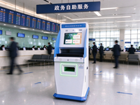 Terminal de libre-service pour l'impression et la copie, numérisation de documents A4 et impression de cartes d'embarquement