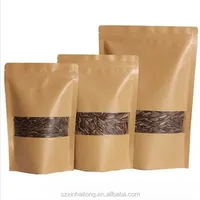 Sacs à café en papier kraft écologiques, recyclables, personnalisables, avec fermeture éclair, qualité alimentaire, résistants à la graisse et aux perforations