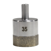 Scie cloche diamantée humide pour ouvertures de tuyaux et carreaux en céramique 6-100mm, foret à noyau fritté, tige ronde 10mm
