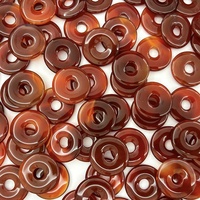 Pendentifs en agate rouge de 30 mm, pendentifs en cristal faits à la main, pendentifs en cristal en gros