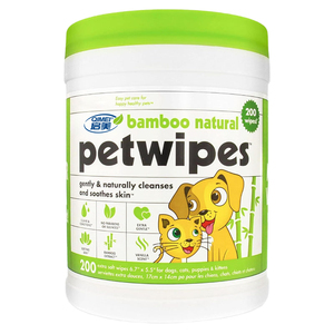 Lingettes pour animaux de compagnie en <span class=keywords><strong>bambou</strong></span>, marque privée OEM ODM, 200 lingettes, pour nettoyer le visage, les pattes, les oreilles, le corps et la zone des yeux des chiens et des chats - Product Image 1