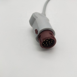 Cable médico profesional de alta calidad, Cable con <span class=keywords><strong>Sensor</strong></span> de presión arterial, 12 Pines, IBP, Compatible/Minray - Product Image 5