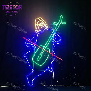 Décoration artistique plate de Noël personnalisée avec éclairage LED pour des scènes de fêtes uniques, des espaces publics et des présentoirs de marques - Product Image 2