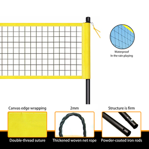 <span class=keywords><strong>Set</strong></span> da Beach Volley Portatile con Rete Regolabile in <span class=keywords><strong>3</strong></span> Altezze, in Metallo Resistente e Durevole, Personalizzabile con Logo, per Esterni - Product Image 4