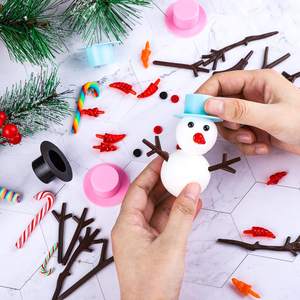 Bricolage bricolage noël séchage à l'air pâte à modeler construction <span class=keywords><strong>bonhomme</strong></span> <span class=keywords><strong>de</strong></span> <span class=keywords><strong>neige</strong></span> décoration Kit pour fête <span class=keywords><strong>de</strong></span> vacances - Product Image 4