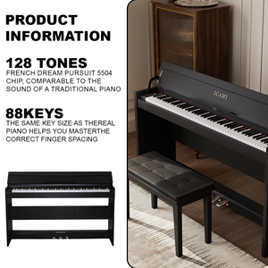 Free Design Customization Logo Good Quality Professional <b>Midi</b> Keyboard 88 Keys Electronic Digital Piano Beffa Hammer PVC Case 3 - Product Image 3