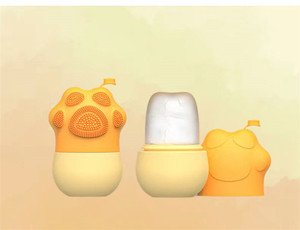 Handheld Silicone Facial Ice Roller Reusable <b>Face</b> Massager with Targeted Eye Area Wrinkle Remover Mold - Product Image 4