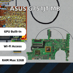 Para una placa base de computadora portátil SUS G751JT/G751JY/G751JL con memoria <span class=keywords><strong>DDR3</strong></span> e interfaz de disco duro Intel Chipset SATA nuevo GTX970M/3GB - Product Image 2