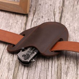Étui en cuir véritable fait main pour ceinture, étui pour couteau pliant EDC, sac à outils durable pour la taille - Product Image 5