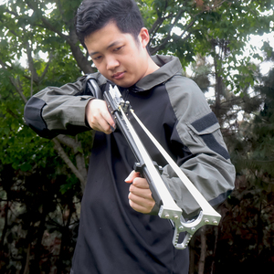 Slingshot en métal noir Piaoyu, slingshot professionnel puissant avec poignée télescopique, pour la <span class=keywords><strong>chasse</strong></span> en plein air - Product Image 6