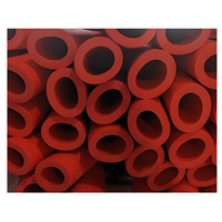 FIRSTFLEX IKNC180 NBR Feuille de mousse de caoutchouc rouge et gris pour l'isolation des systèmes de tuyauterie, épaisseur 13 mm, plage de température -40~150°C