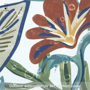 <span class=keywords><strong>Housse</strong></span> de <span class=keywords><strong>coussin</strong></span> d'extérieur imperméable 50x30, imprimé plantes tropicales, résistante aux UV, pour canapé de jardin, chaise, décoration de patio - Product Image 2
