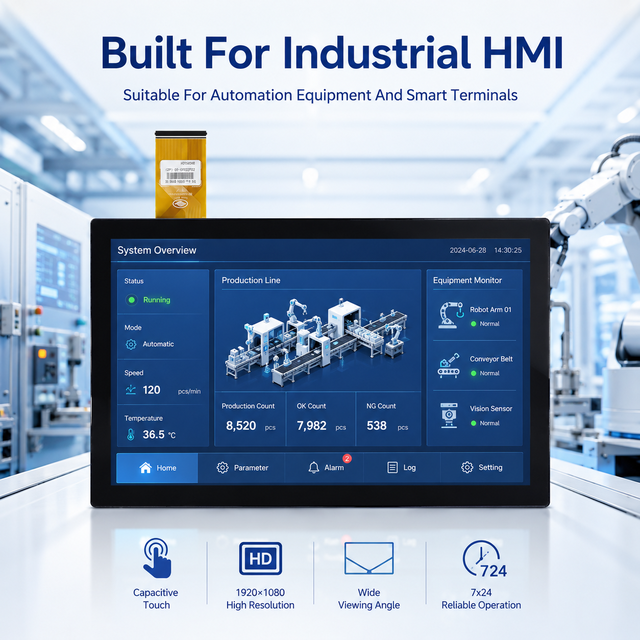 Capacitive Touch Display Industrial 1920x1080 CTP Pacp Touch Sensor Vandal Proof Touch Panel LCD TFT Display Touch Module