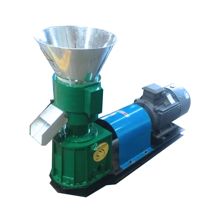 Wood pellet mill with flat die for waste wood sawdust Small size pellet making machine