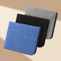 FSW585 dompet kulit PU risleting pria, dompet koin kulit PU rasa Premium, dompet pria murah, dompet grosir Retro pendek horisontal