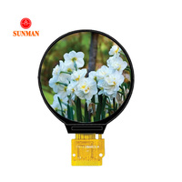 1.28 128 pouces 240x240 matrice de points Rgb montre numérique circulaire Tft Ips Spi écran Lcd panneau rond Tft Lcd Module d'affichage