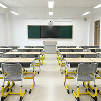 Meubles de classe modernes, écologiques, durables, table de lecture réglable, ensemble bureau et chaise pour étudiants, 1 tiroir pour chambre à coucher, université