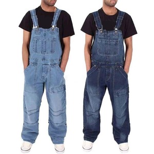 Pantaloni Cargo Larghi in Denim con <span class=keywords><strong>Tasche</strong></span> Multiple Traspiranti, Stile Casual, Effetto Usurato e Colorato, per Uomo - Product Image 4