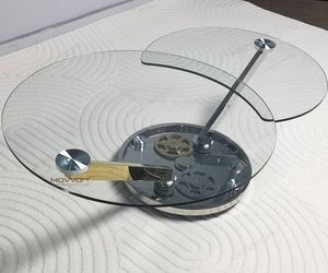 تصميم فريد من نوعه جرس زجاجي علوي دائري للاستخدام المنزلي لأثاث غرفة المعيشة ميزات تخزين التطبيقات الخارجية - Product Image 2