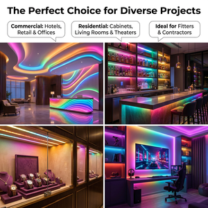 Ultra-High Density up to 630LEDs/m providing Dot-Free uniform <b>lighting</b>, specifically optimized for high-end interior decorations - Product Image 6