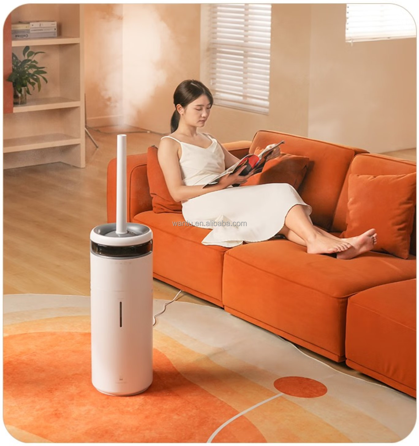 Remote Control Smart Aromatherapy Humidifier Cool Mist 16L Floor Standing Air Humidifier for Office Living Room Air Purifier